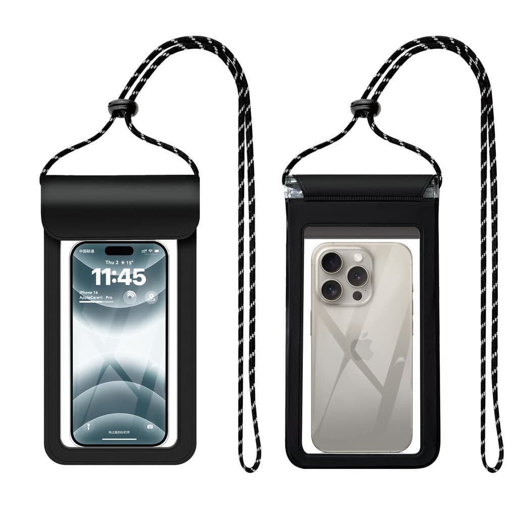 Diretamente do fabricante: Bolsa impermeável para celular com função de vedação tripla, adequada para natação, fontes te