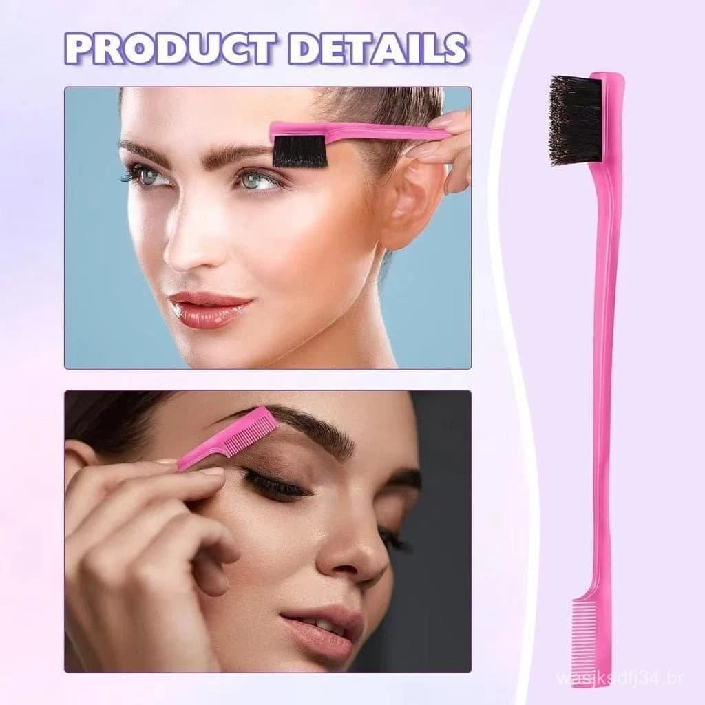 Kit para Cabelo (3 Peças): Pente de Cauda, Escova Provocadora e Sobrancelha – Penteados Diários
