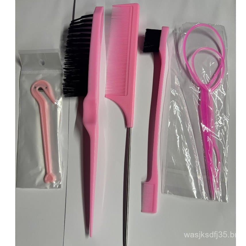 Conjunto de 6 peças para tranças francesas, usado para remover laços elásticos de faixas de cabelo e para modelar o cabe