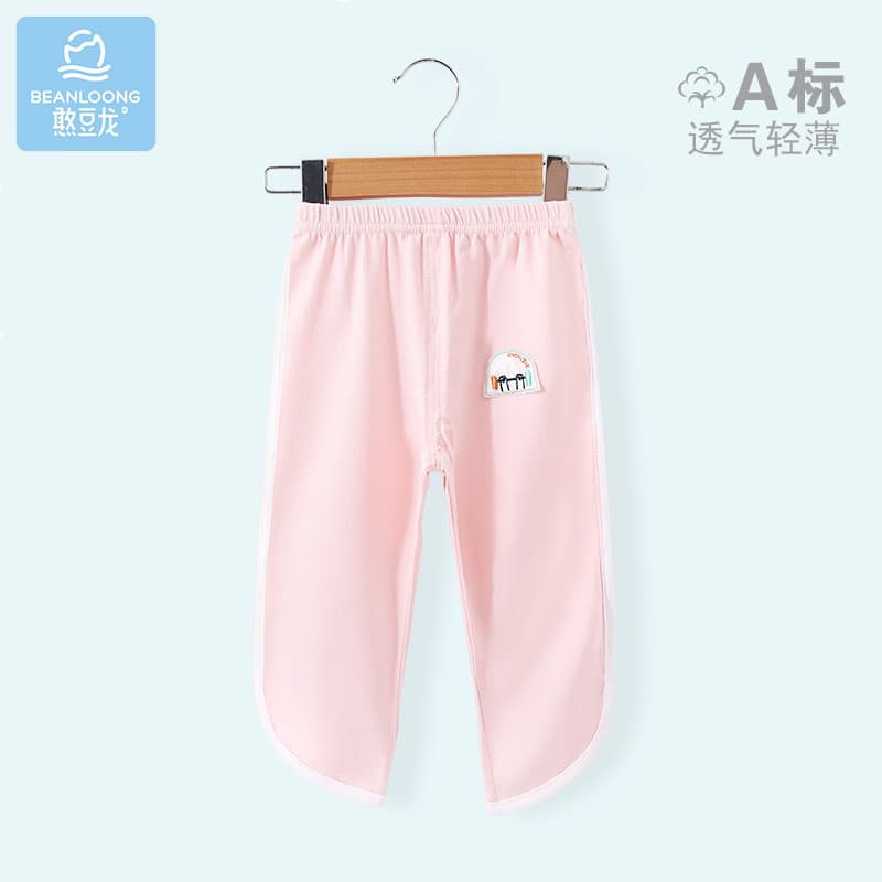 Feminino calças de bebê verão fino meninas Leggings tornozelo comprimento estilo ocidental exterior usar calças de pijam