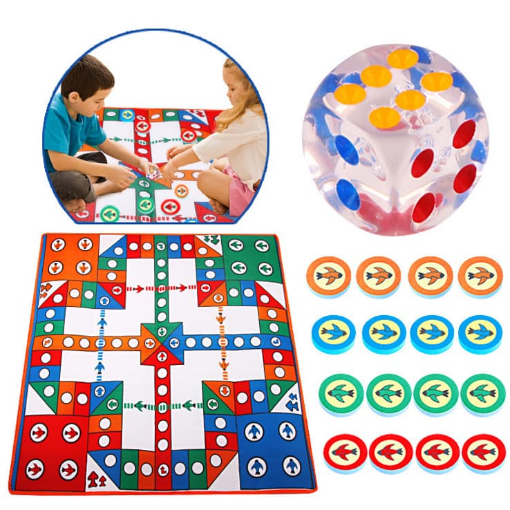 Tapete de xadrez voador estilo jogo educativo das crianças tapete de xadrez dobrável monopólio xadrez voador de grandes