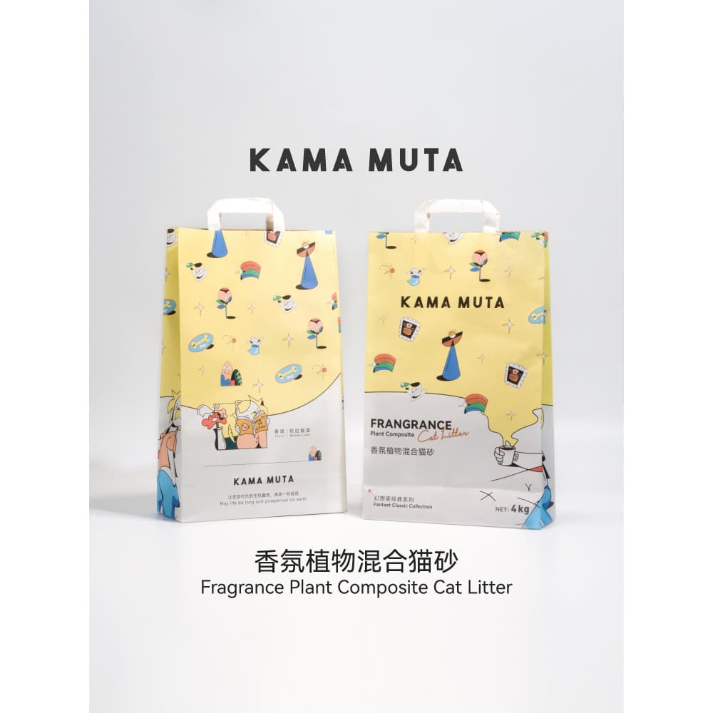 KAMAMUTA fragrância maca de gato Tofu maca Cassava maca desodorante maca de gato Flush toalete livre de poeira pacote de