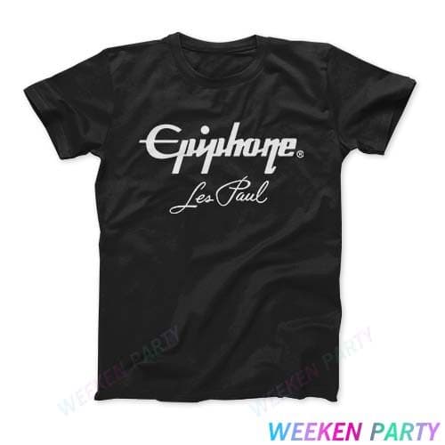 Epiphone/Echopark Guitarra Elétrica Guitarra Acústica GUITARRAS Instrumento Musical Marca Puro Algodão Camiseta de Manga