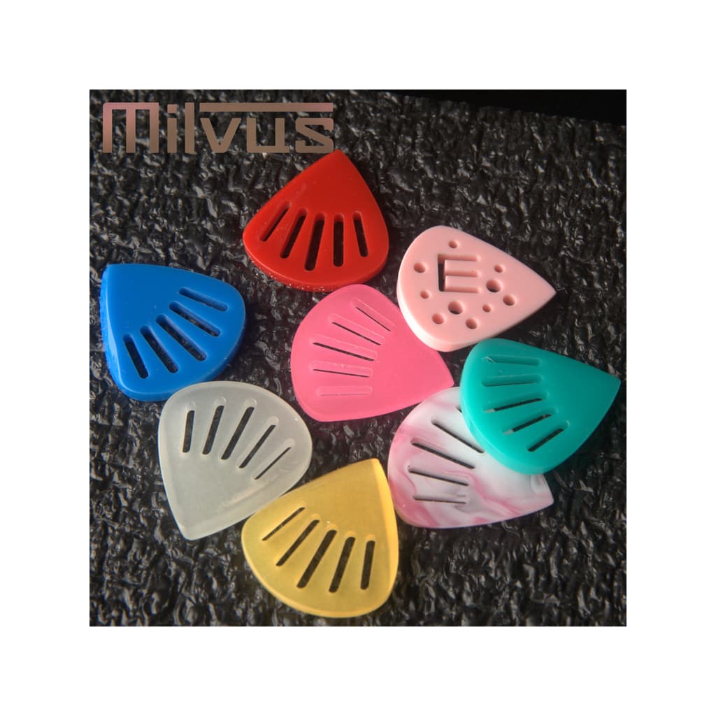 Milvus palhetas para guitarra elétrica, jogo rápido, pequeno jazz, pó de Metal, pequeno jazz, palhetas polidas à mão