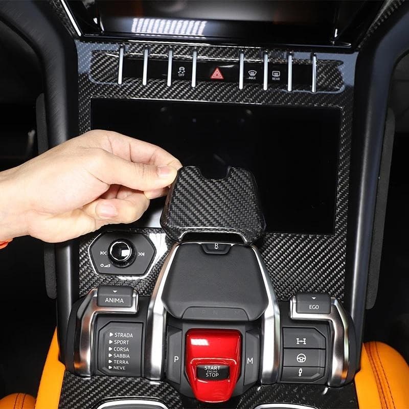 Para Lamborghini URUS 18-21 Controle Central Do Carro P Interruptor De Engrenagem Decoração Capa Guarnição Adesivo Trase