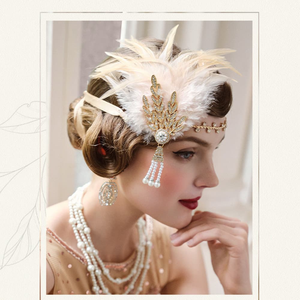 Masquerade Party Black Feather Headband Feminino Festa de Halloween Headband Headband