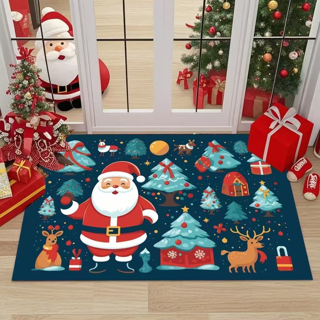 Tapetes de Natal Tapetes de decoração doméstica