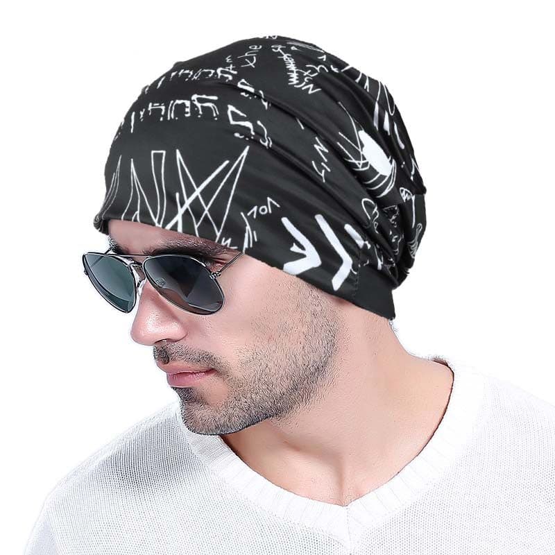 Verão estilo fino gelo seda respirável cabeça boné absorvente de suor pulôver masculino Casual correndo boné careca lenç