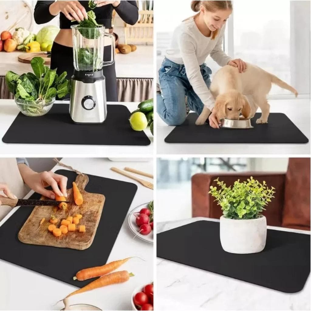 Tapete de secagem multiuso para cozinha, adequado para louças, copos e utensílios.20cm*30cm