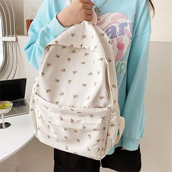 Mochila feminina reforçada grande para escola faculdade viagens estilo casual e unissex