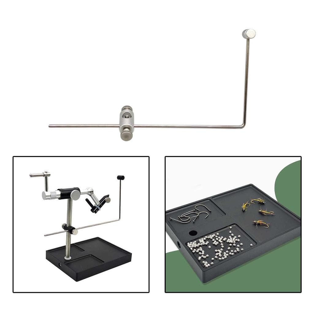 [mcpdwt] Acessório De Torno De Amarração De Mosca Rotativa De Metal Para Fabricação De Gabarito De Isca DIY Entusiastas