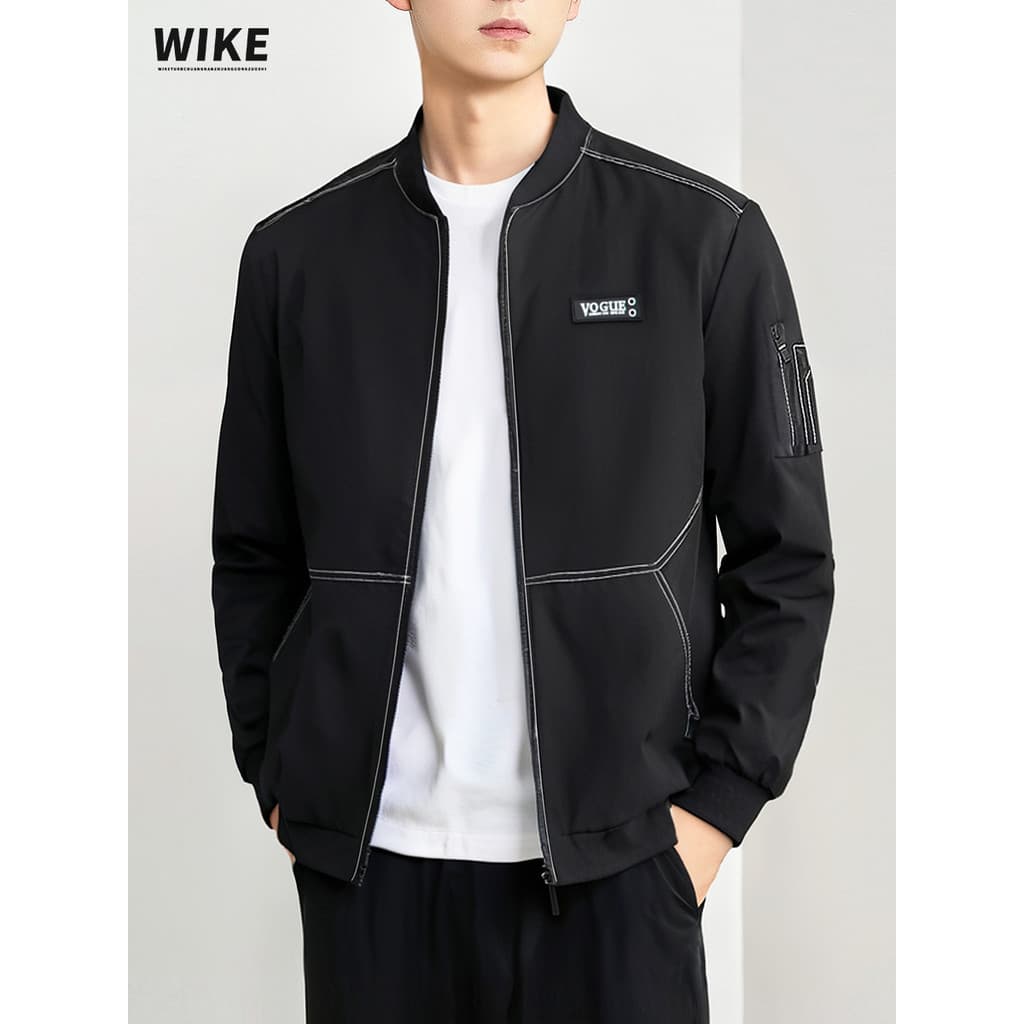 WIKE jaqueta Original masculina 2026 primavera outono novo estilo tendência Casual plus Size plus veludo jaqueta masculi