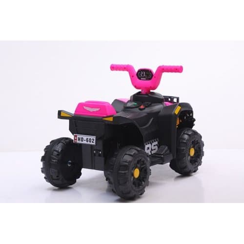 Quadriciclo Eletrico Infantil Rosa Bateria Recarregavel Veiculo Infantil Seguro Diversao Ao Ar Livre