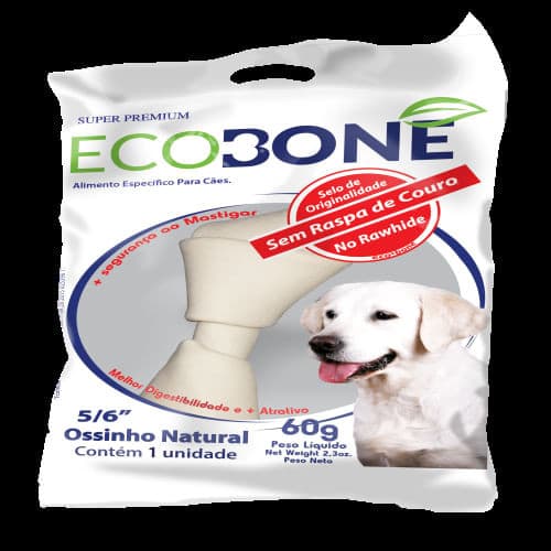 Ossinho Ecobone Natural 5/6 para Caes - 250g