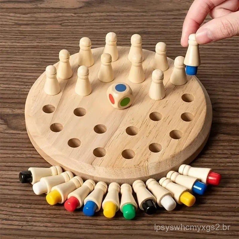 Jogo de Correspondência de Madeira, Jogo de Tabuleiro Educativo para Crianças e Adultos, Jogos de Tabuleiro Divertidos,