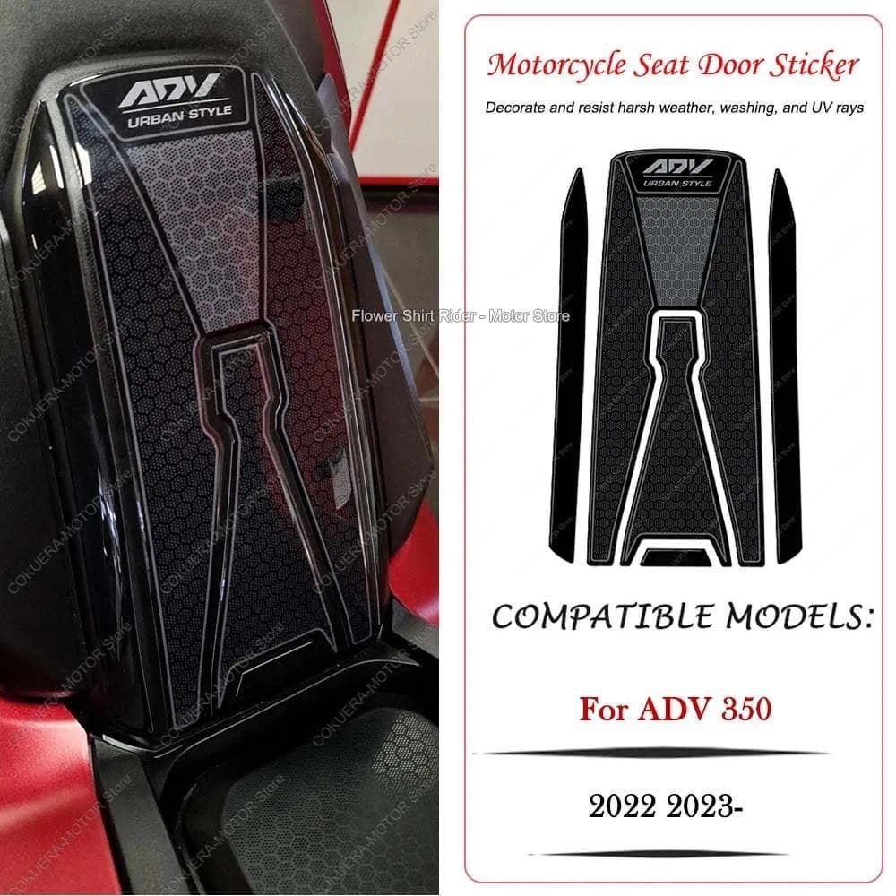 Adesivo De Porta De Assento De Motocicleta 3D Gel Resina Epóxi Adesivos Protetores À Prova D'água Para HONDA ADV350 2022