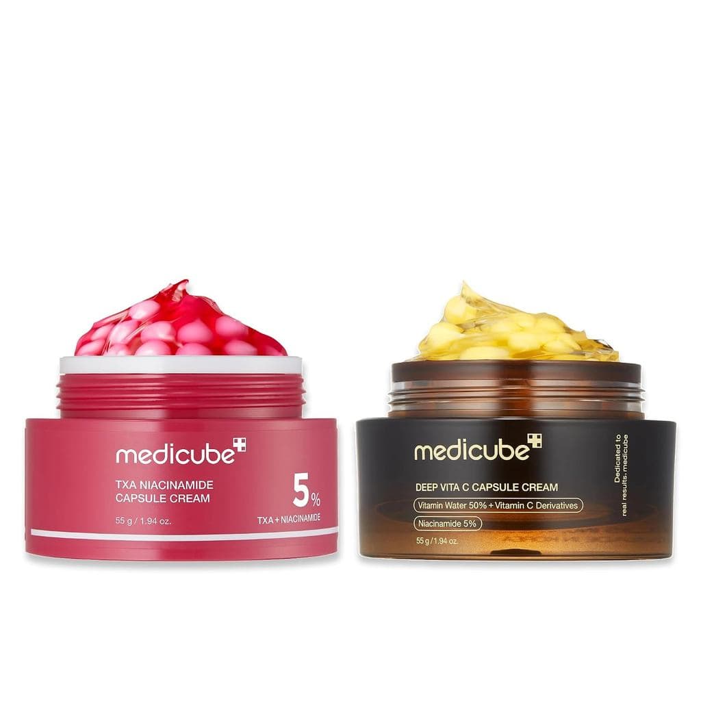 medicube Clear&Glow Capsule Duo-TXA e Deep Vitamin C Capsule HDEC