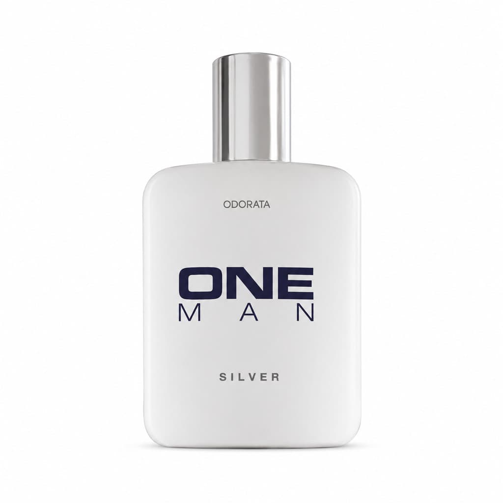Perfume Masculino One Man Silver Odorata Sofisticado Com Notas Cítricas E Amadeiradas