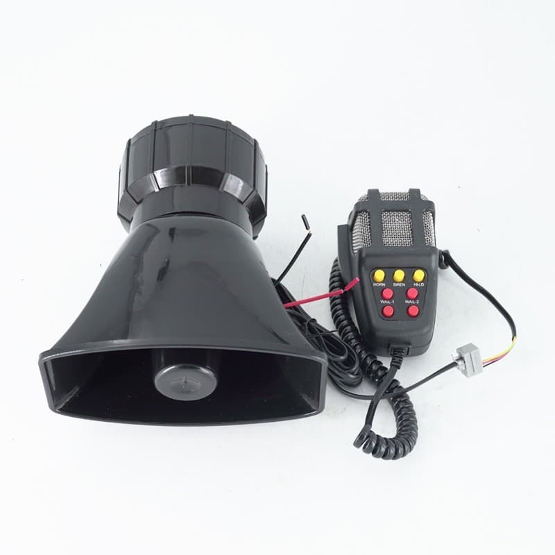 Buzina de carro 12V 100W, alto-falante de alarme de sete tons, buzina quadrada, buzina de motocicleta, alto-falante mult