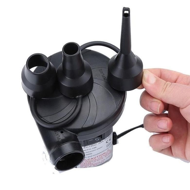 Bomba de ar elétrica portátil, bico de ar três em um, colchão, brinquedo, anel de natação, bomba elétrica ao ar livre, b