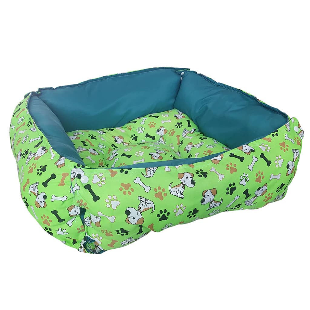 Cama Quadrada G para Cães e Gatos de Fibra  VARIAS CORES 60X60