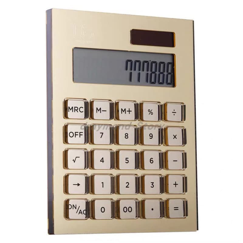 High-End papelaria tirano Local ouro rosa acrílico calculadora Solar papelaria estudante cálculo financeiro escritório p