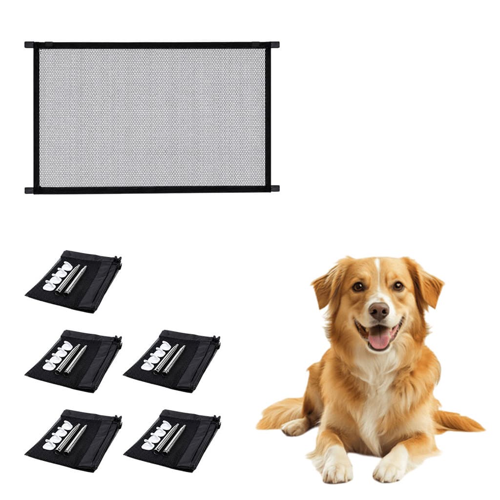 Tela Rede Proteçao Grade Kit 5 Uni Pet Cachorro Gato Criança Varanda Corredor Isolamaento Quintal Varanda Escada