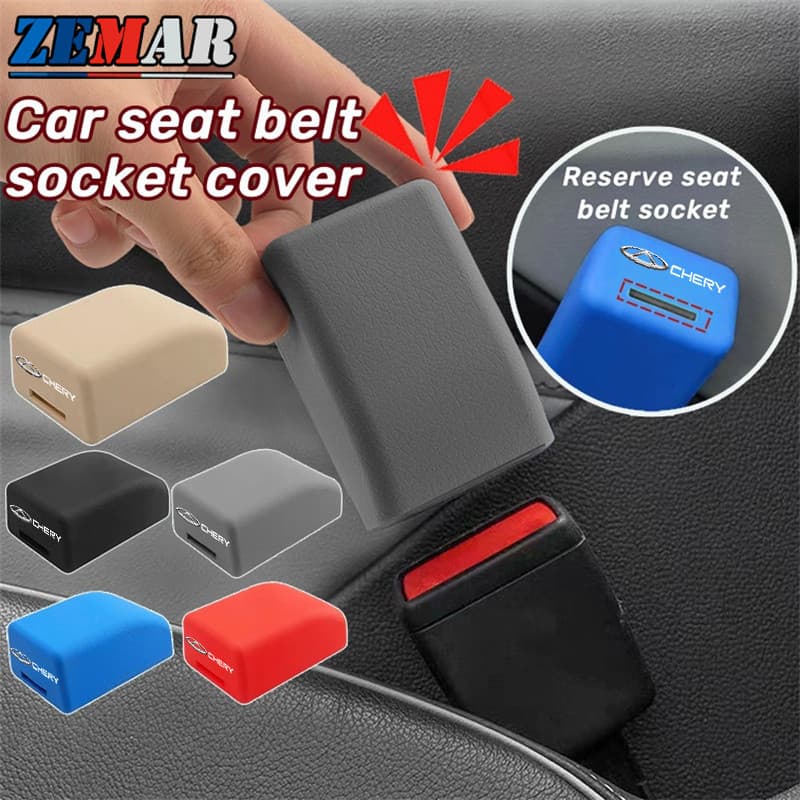 Capa Protetora Universal para Cinto de Segurança de Carro Chery, Fivela de Silicone Anti-Risco Tiggo 5x 8 7 Pro 4 O SB6A