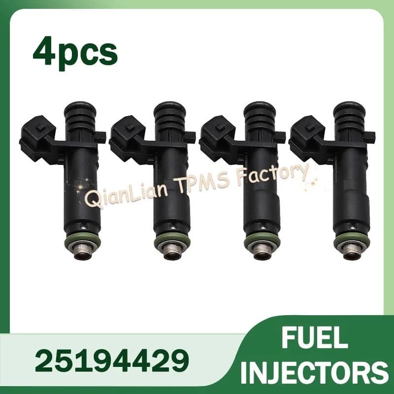 Aconchegante 25194429 25186566 96800843 Injetor De Combustível 4pcs Para Chevrolet Spark 2011-2015 1.2L L4