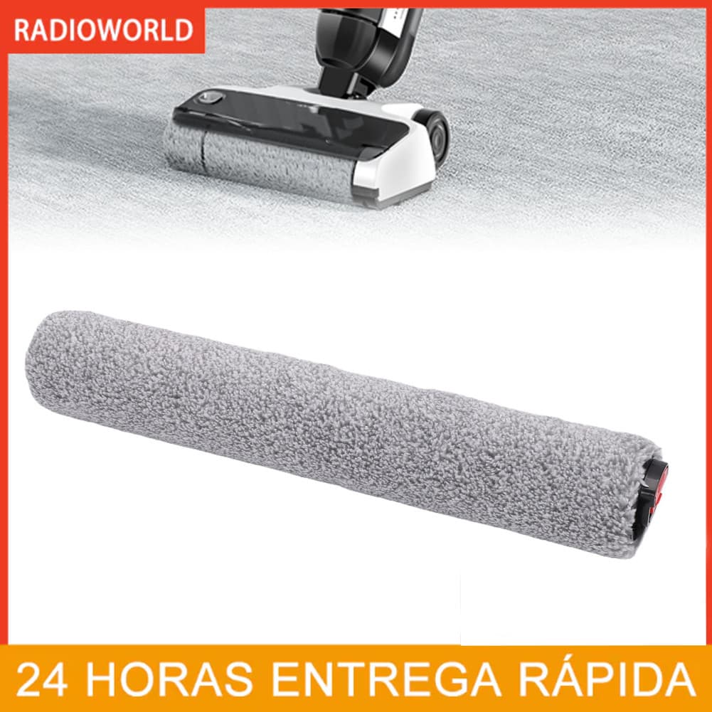 Aspirador de pó rolo escova substituição fibra lavável para eufy omni e25 e28 robô coleta poeira, sujeira e detritos de