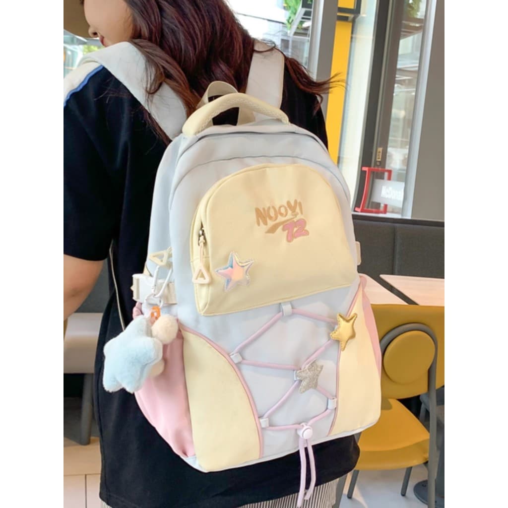Mochila feminina de alta aparência para estudantes do ensino médio mochila Design nicho fofo exclusivo estudantes do ens