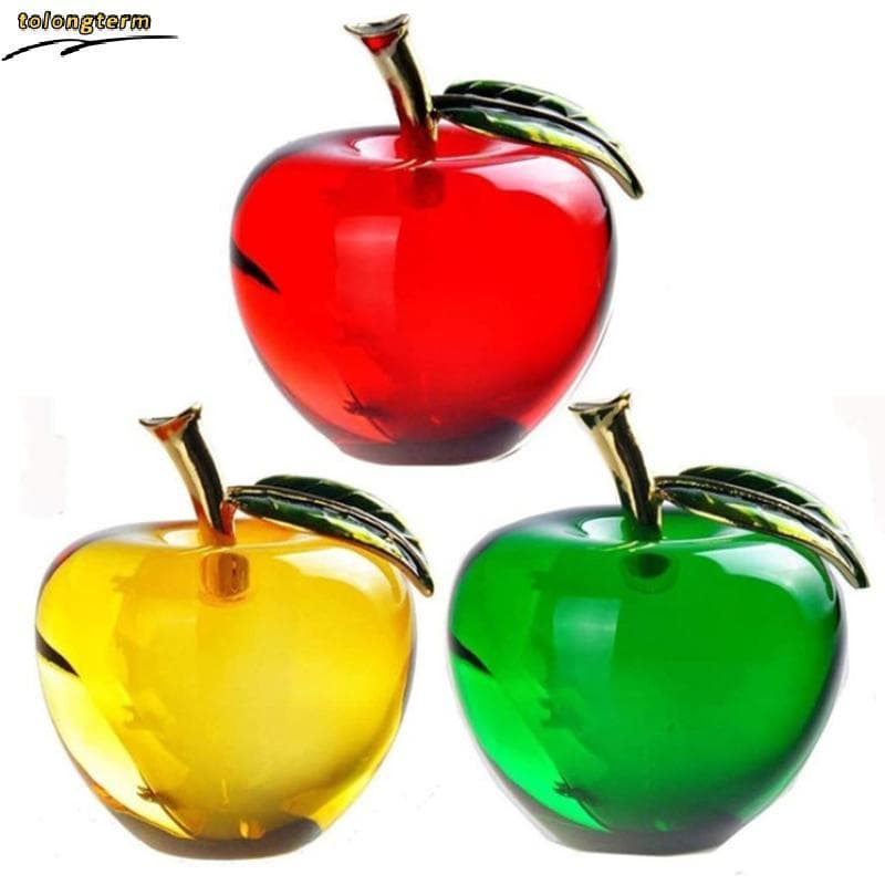 50/60mm Esmalte K9 Cristal Artesanato Peso De Papel De Vidro Decoração De Mesa Para Casa