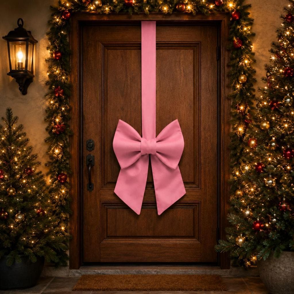 Escapulário De Porta Laço Guirlanda Enfeite Decoração Natal