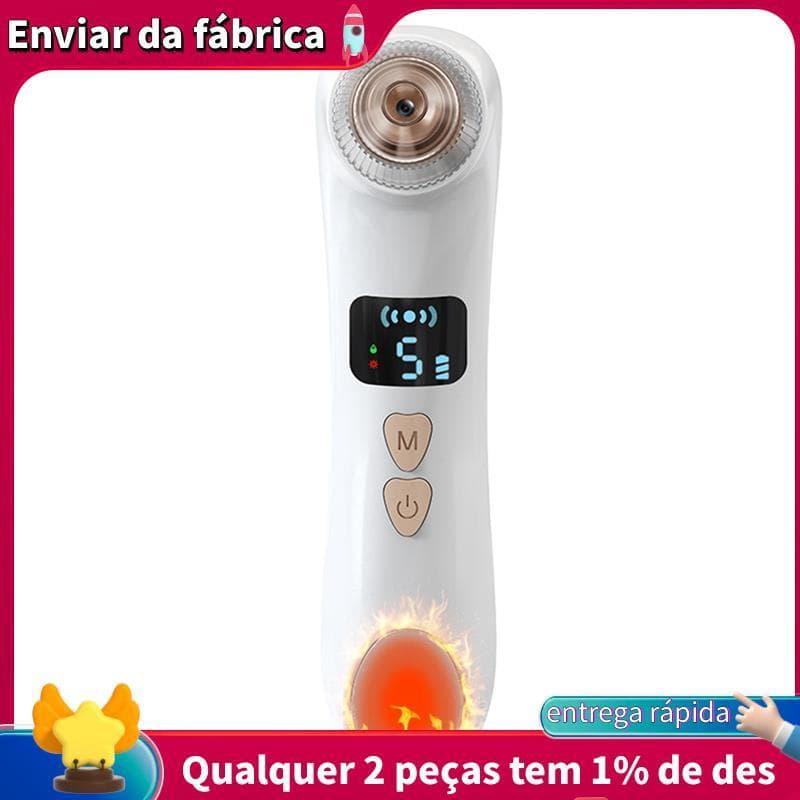 Removedor De Cravo Máquina De Limpeza Profunda Tipo Aquecimento Acne Cravos Rosto Aquecido