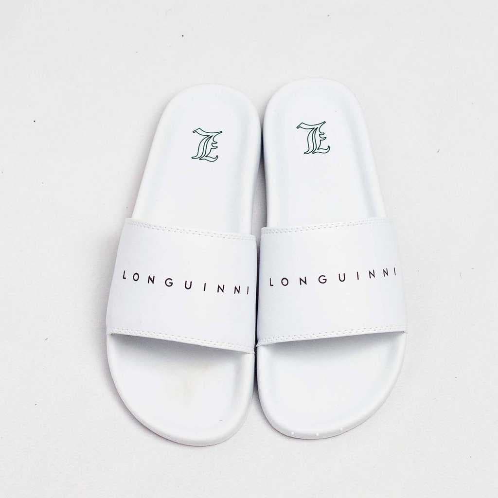 Chinelo Slide Longuinni Classic Retro Branco