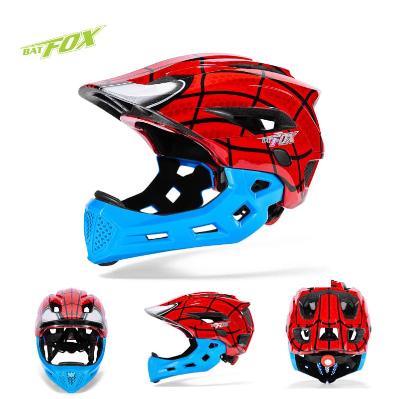 Capacete infantil integral, com circunferência ajustável, capacete de proteção contra impactos para ciclismo