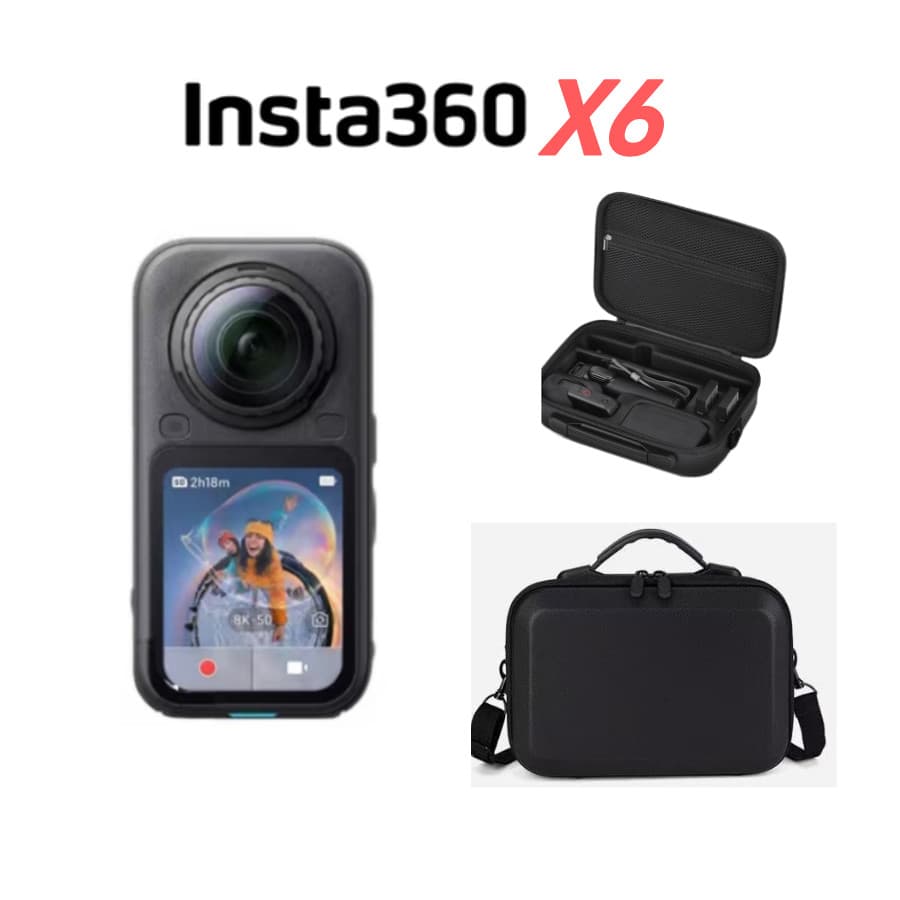 Estoque De | Bolsa De Armazenamento Multifuncional Insta360 X6 Estojo De Transporte Crossbody De Ombro Organizador De Câ