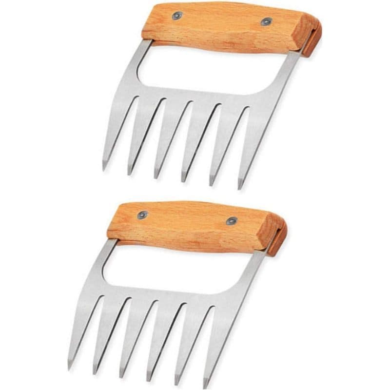 Garras De Carne Para Churrasco , Melhores De Porco Puxada-Cabo De Madeira Resistente E Ferramenta Trituradora De Em Aço