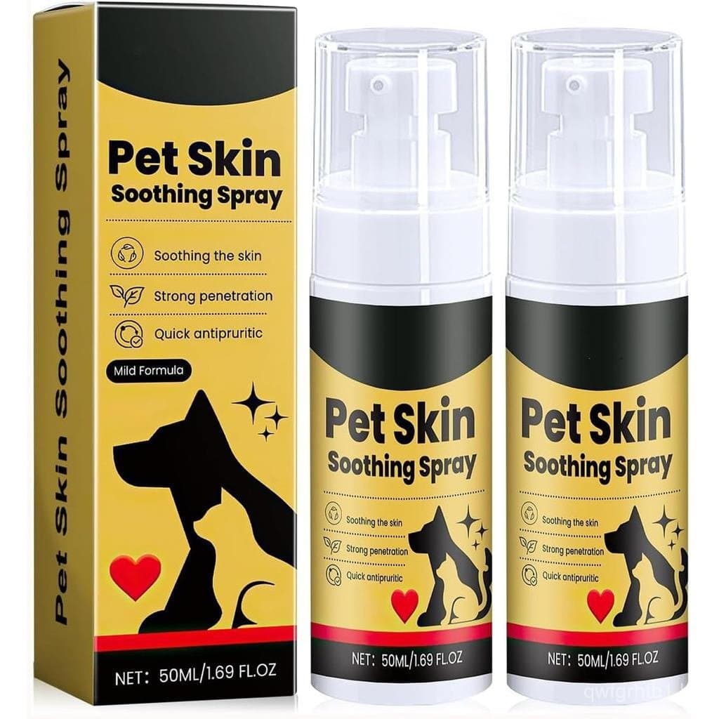Spray Terapêutico - Loção natural para cuidados com a pele que alivia a coceira, reduz os arranhões - 2 Peças QDA9 7DBK