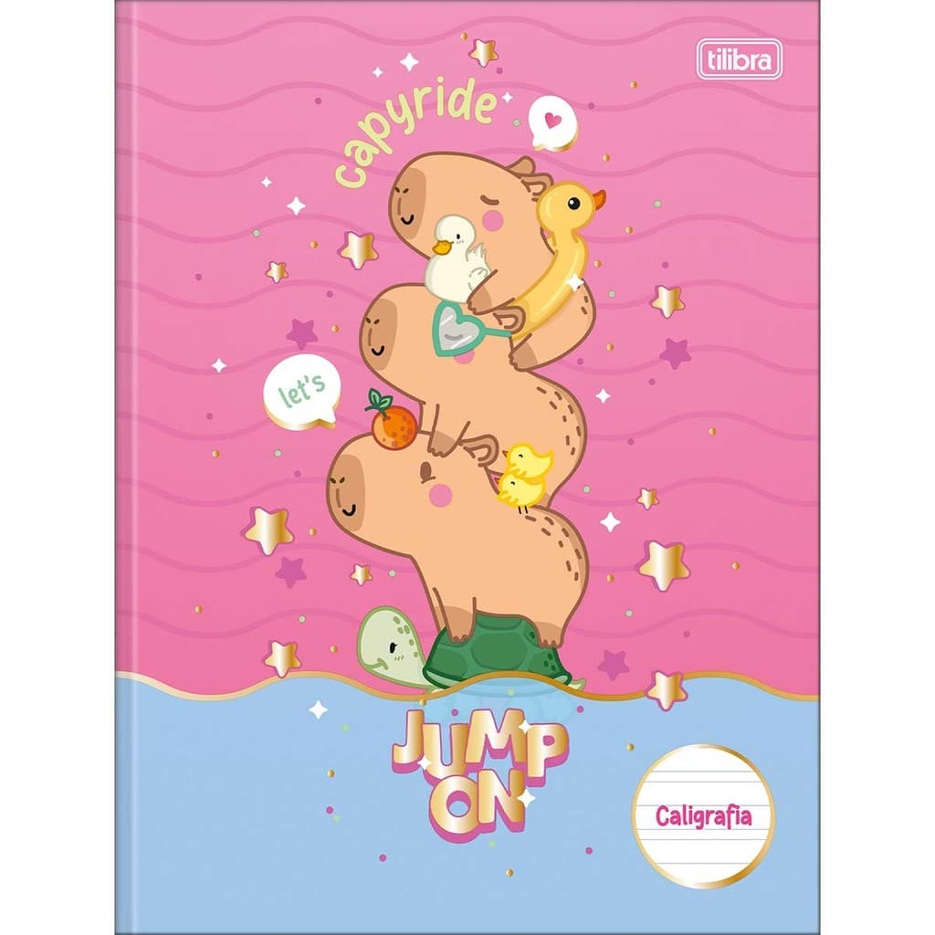 CADERNO CALIGRAFIA PEDAGOGICO BROCHURA CAPA DURA 40F CAPYCLUB TILIBRA