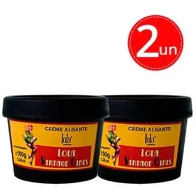 Kit 2 UN Creme Alisante Lola Vintage Girls 100g