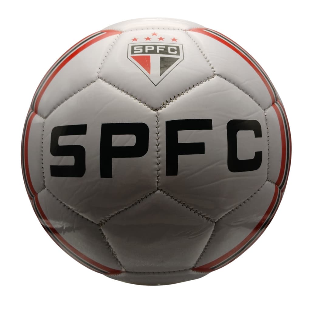 Bola De Futebol Campo Couro Sintético Tamanho Oficial Nº 5 Tricolor