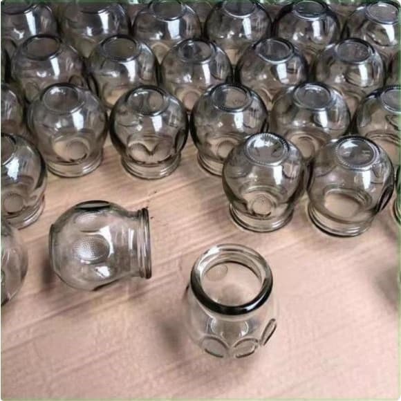 Latas de fogo de vidro Super grossas à prova de explosão latas de ventosas domésticas conjunto completo um conjunto de l
