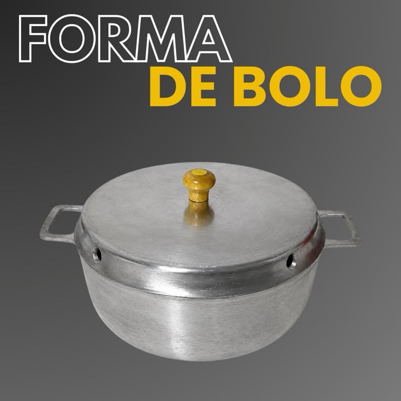 forma de bolo em alumínio batido fundido grosso tamanho 26