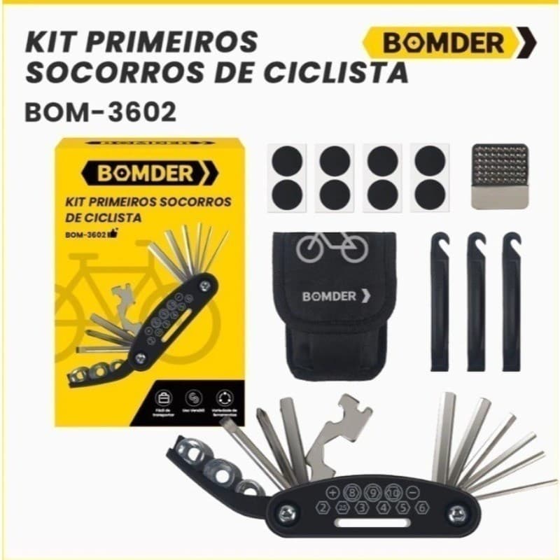 Kit Universal de Chaves e Soquetes Multiuso para Manutenção e Reparo de Bicicleta