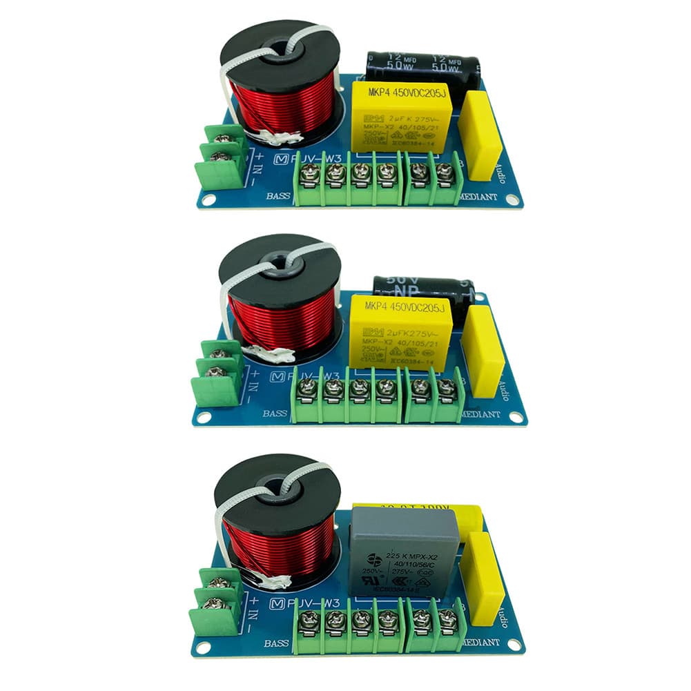 Atualização De Alto-Falante 200W 3 Vias MKP Divisor De Frequência De Filme Metálico Para Entusiastas De Áudio [covdes.br