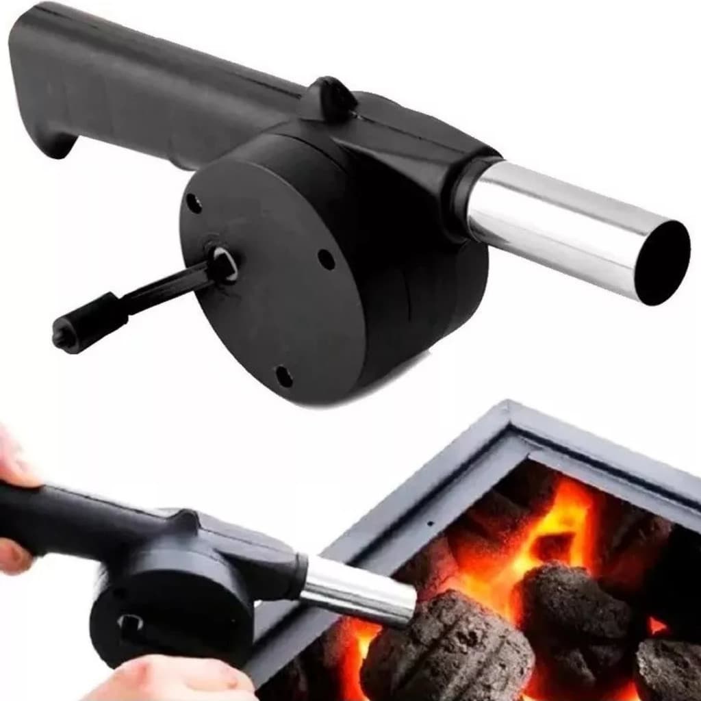 Soprador Acendedor De Churrasqueira E Lareira Manual Oferta