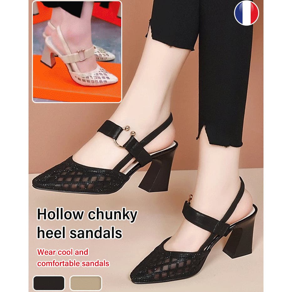 【Estilo Moderno】Sandálias De Strass Com Alça De Tornozelo Pontiaguda/Sapatos de Strass/Sandálias Femininas