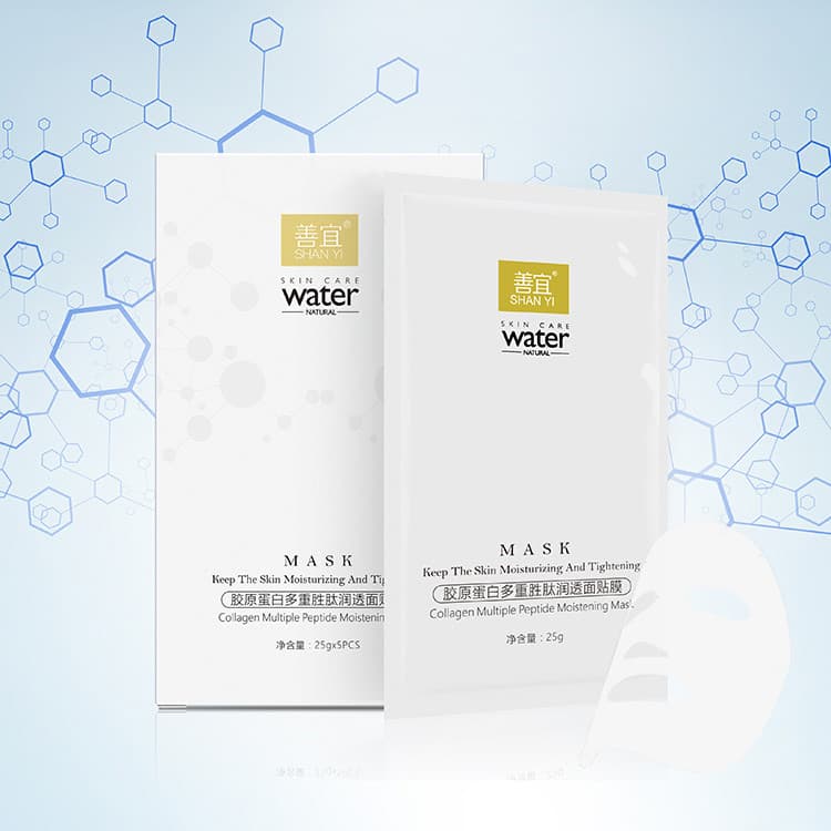 Shanyi Collagen Multi-Peptide Máscara Hidratante Patch Hidratante Intensivo Firmador da Pele Stay Up Night Mask Sono