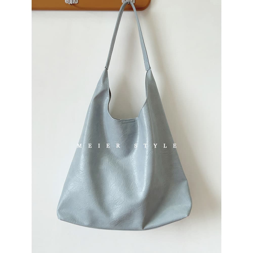 Ins Macaron bolsa Tote de couro macio grande capacidade bolsa de ombro axilas textura bolsa feminina criança mãe saco de